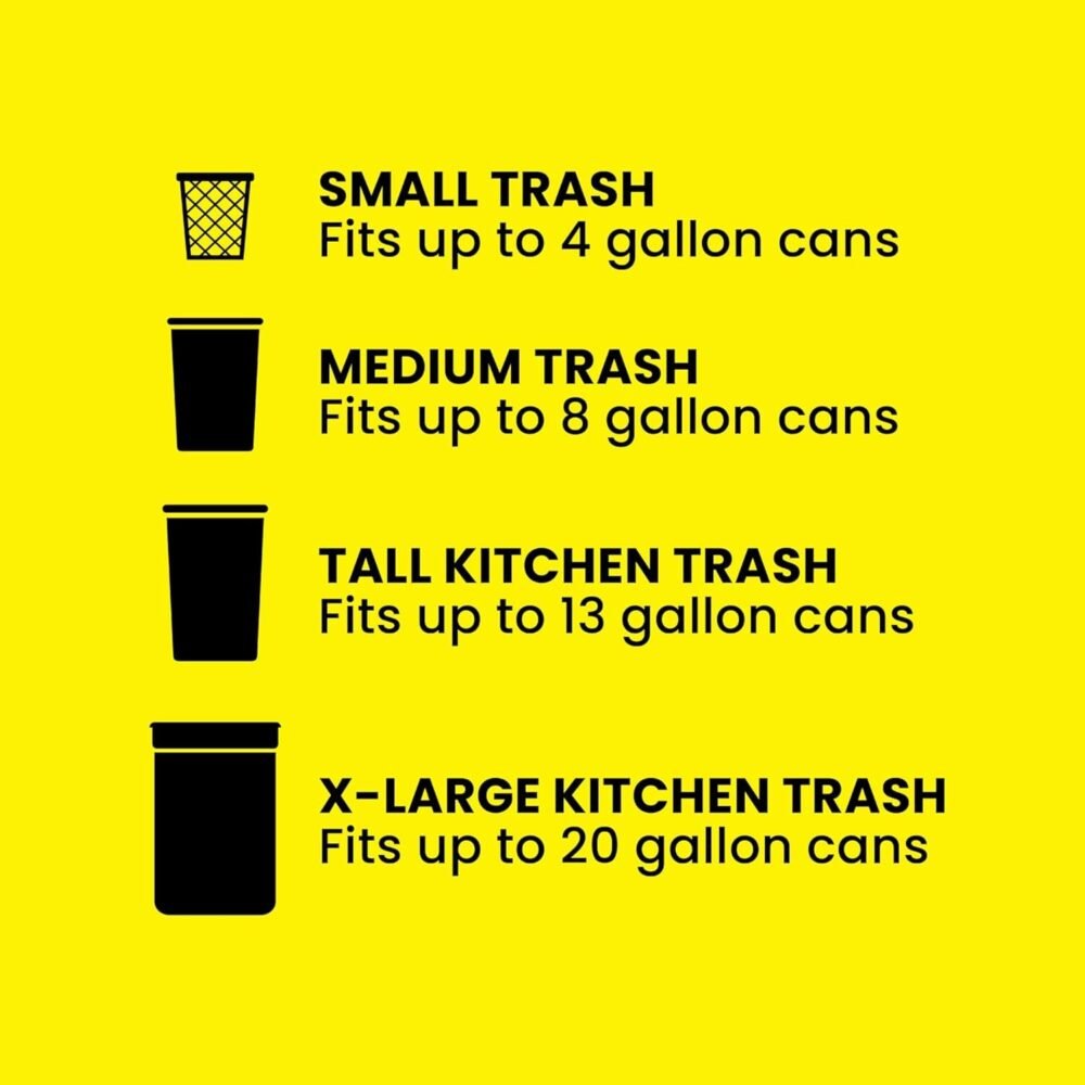Glad Tall Kitchen Drawstring Trash Bags - Odorshield 13 Gallon White Trash Bag - Image 8